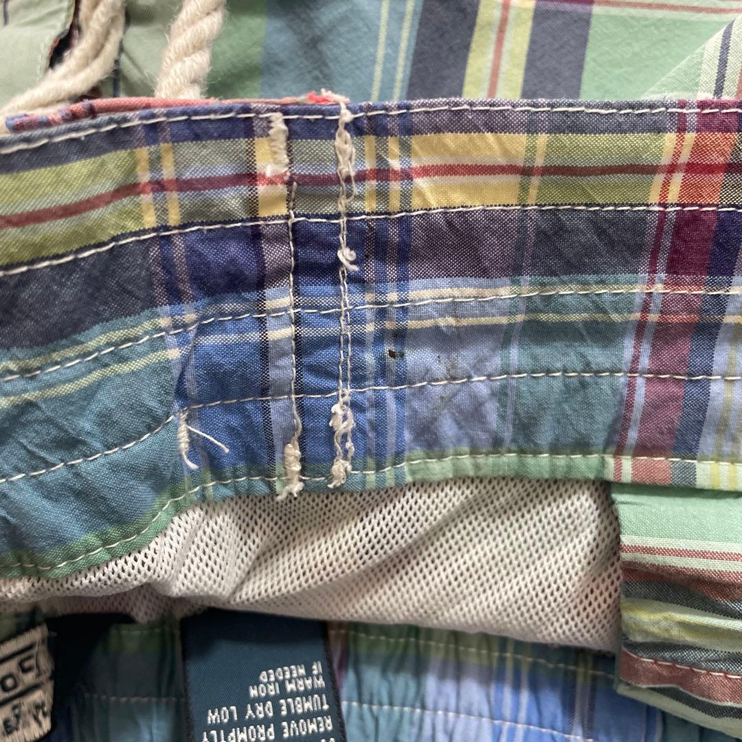 【美品】90s POLO RALPH LAUREN スイムショーツ チェック柄