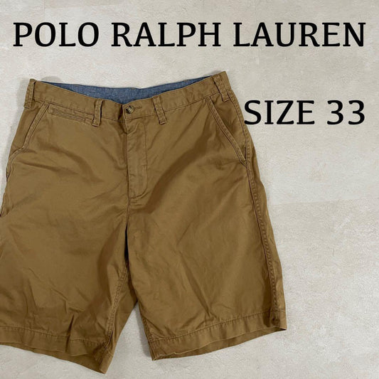 古着 POLO RALPH LAUREN ハーフパンツ サイズ33 ブラウン