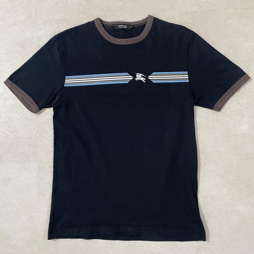 【美品】BURBERRY BLACK LABEL 半袖Tシャツ SIZE 2