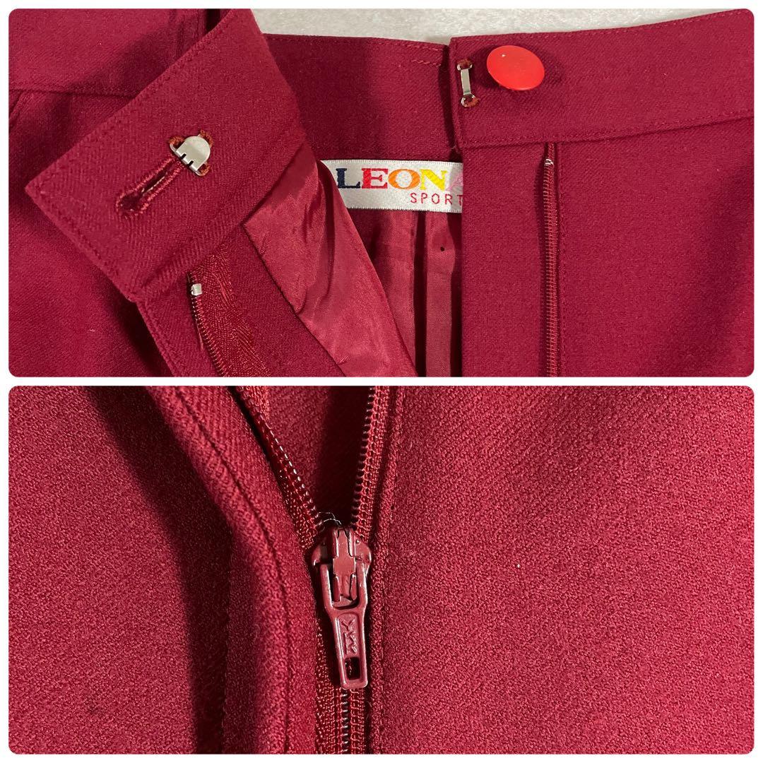 古着 LEONARD SPORT パンツ 日本製 サイズ76 ワインレッド