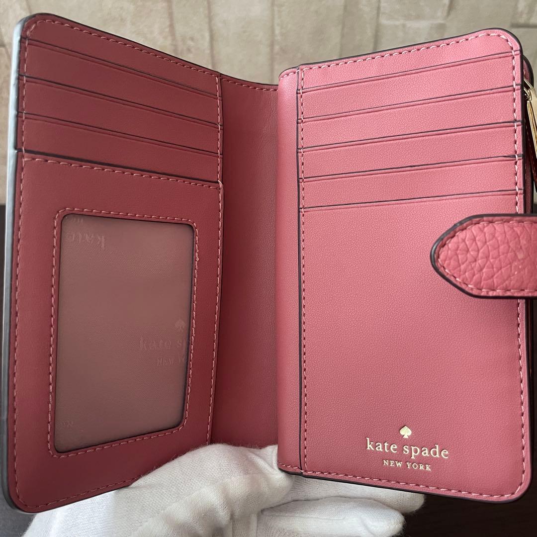 最終値下げ！訳あり新品 kate spade 二つ折り財布 レナ ピンク