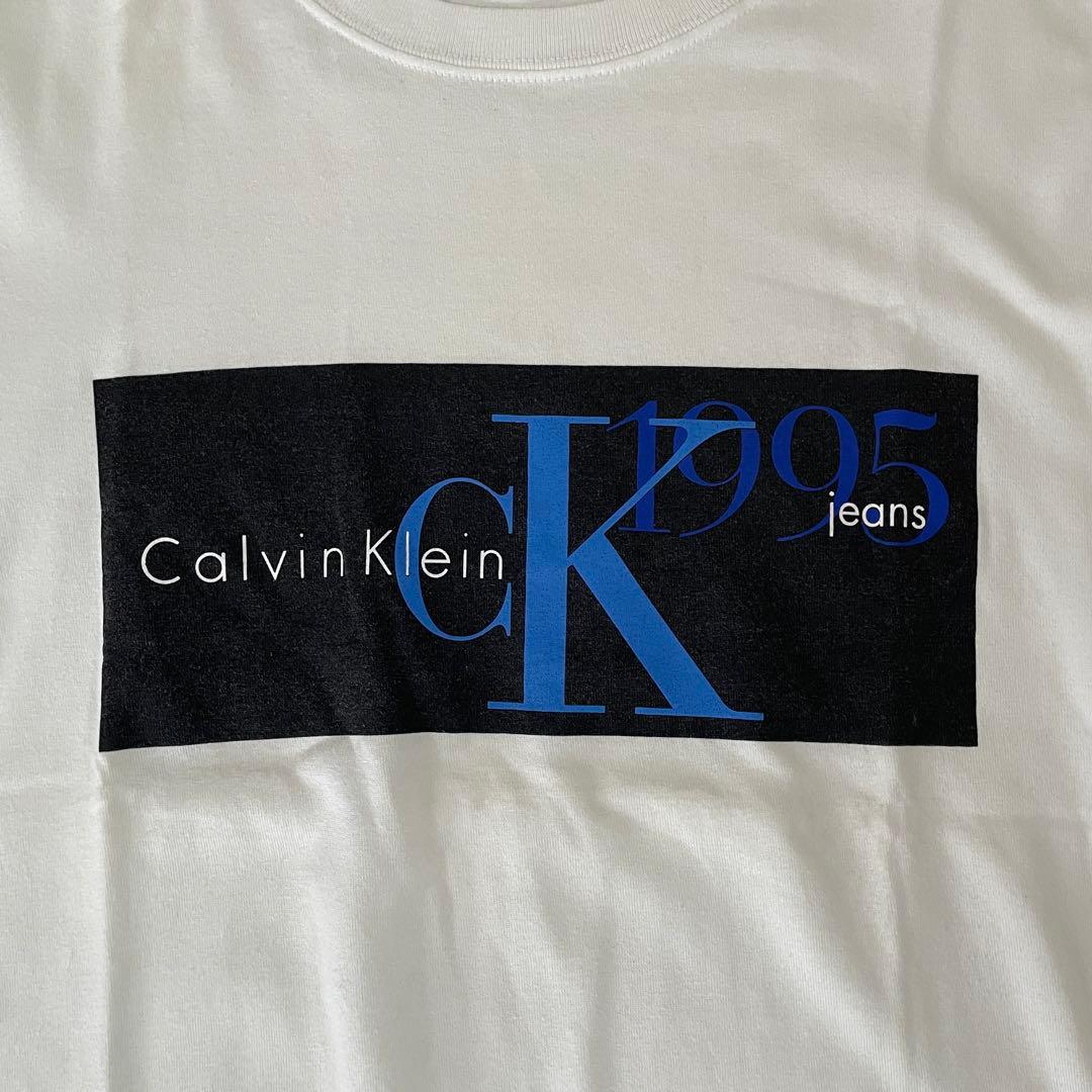 【美品】90s Calvin Klein Jeans Tシャツ M ホワイト