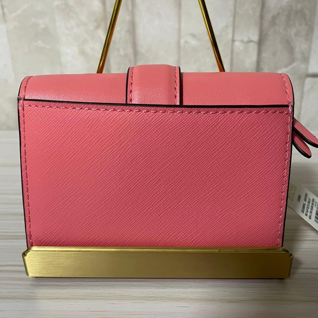 訳あり新品 MICHEAL KORS 三つ折り財布 ピンク