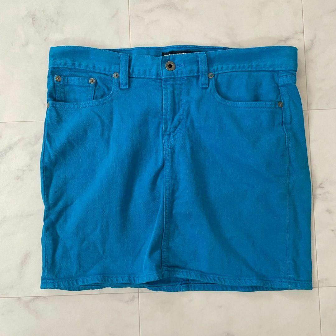 ラルフローレンスポーツ ミニスカート 30サイズ レディース ブルー 無地