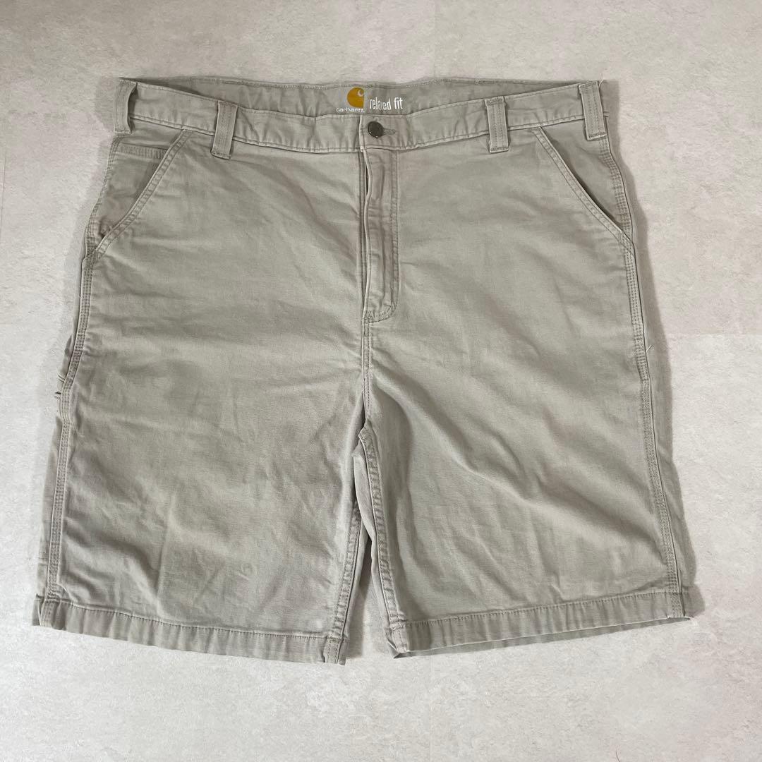 古着 carhartt ハーフパンツ サイズ42 ベージュ