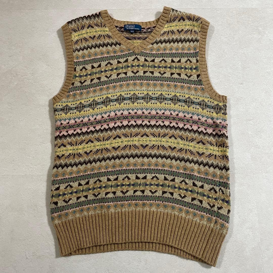【希少】 90s POLO RALPH LAUREN カシミヤ ニット 160