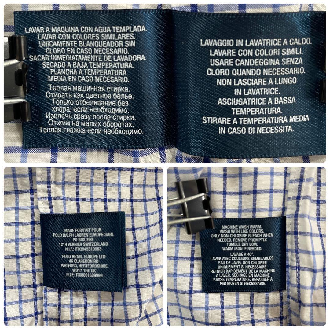 【新品未使用タグ付】90s RALPH LAUREN ポニー刺繍 チェック柄