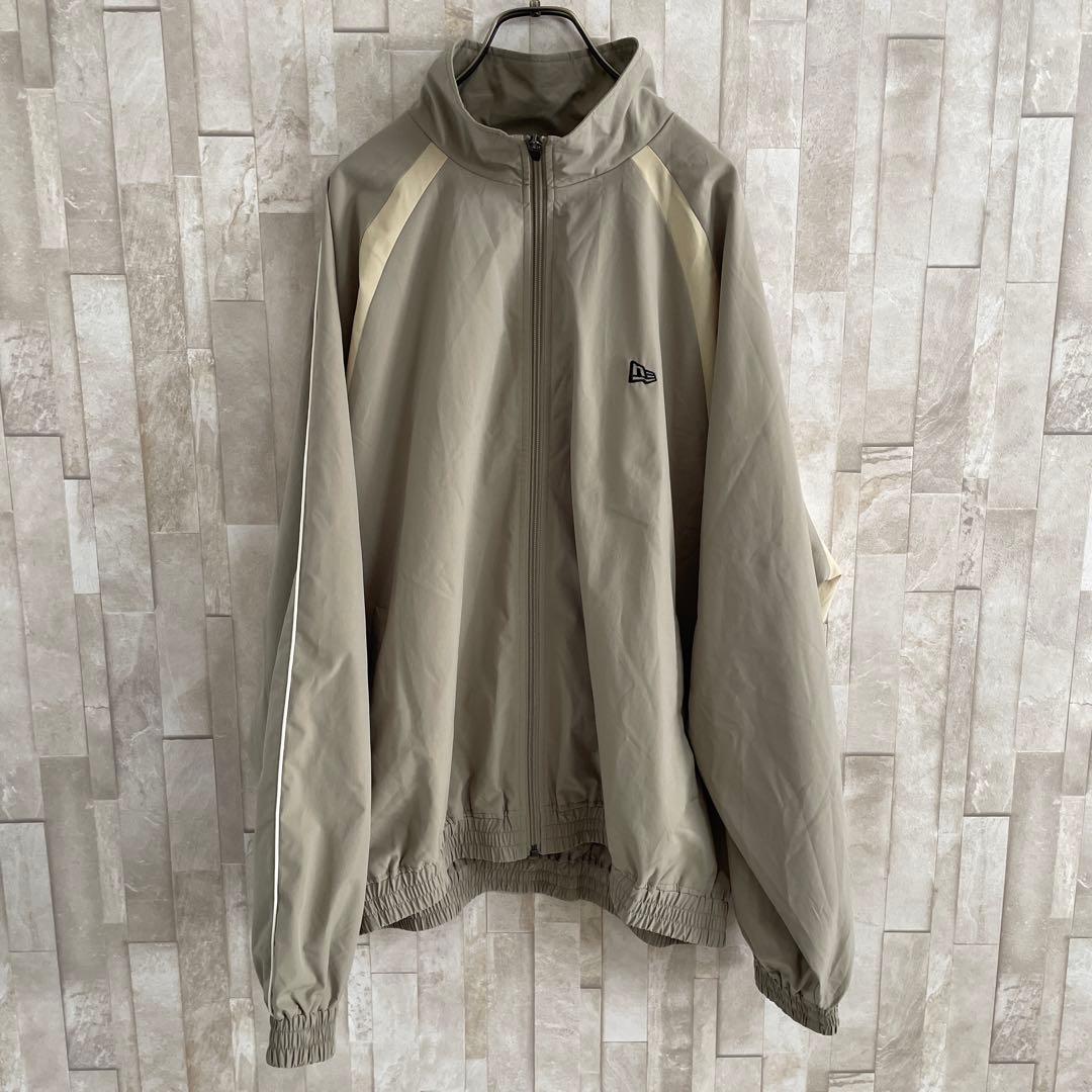 古着 NEW ERA オーバーサイズ トラックジャケット L オリーブ