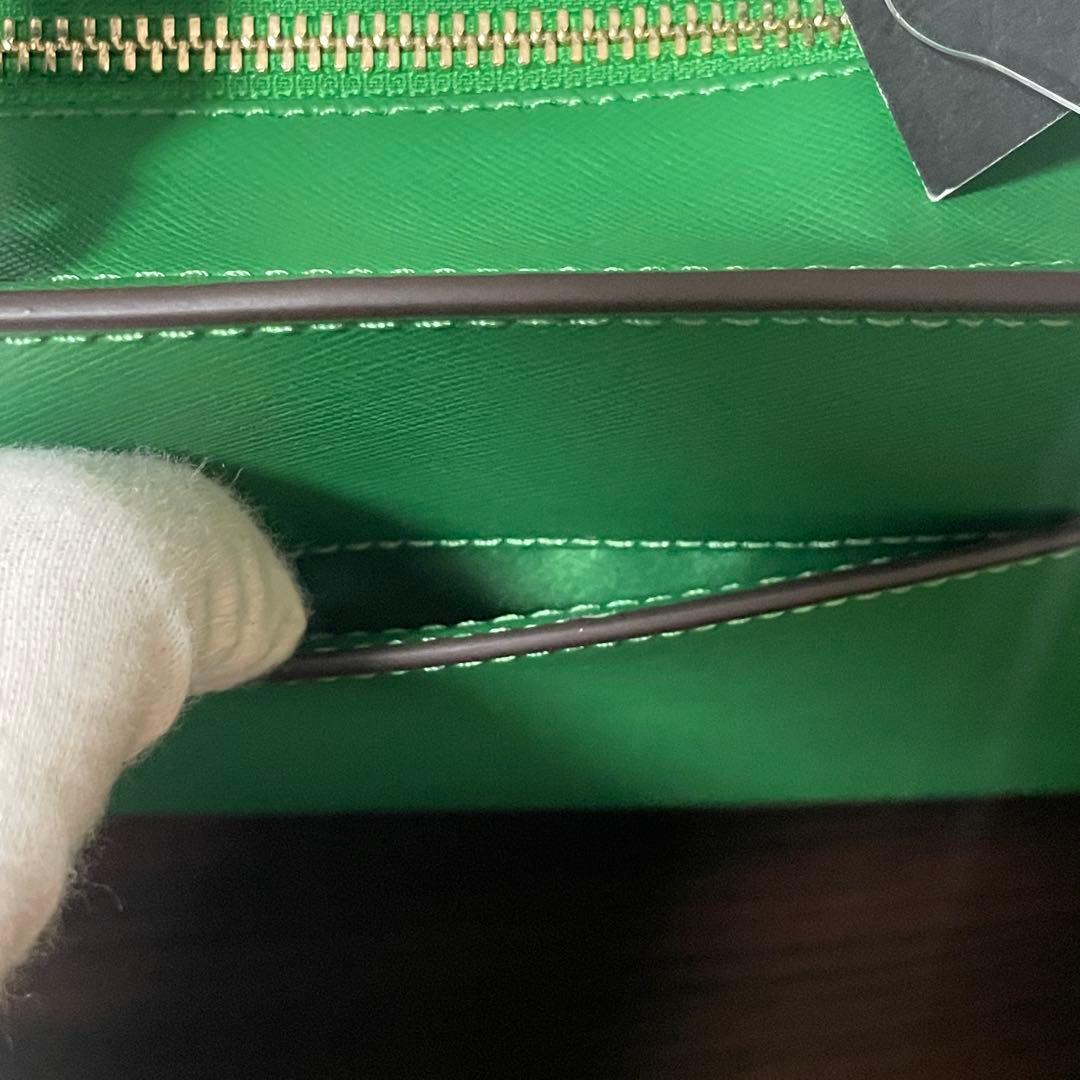 訳あり新品 kate spade ハンドバッグ 2way グリーン