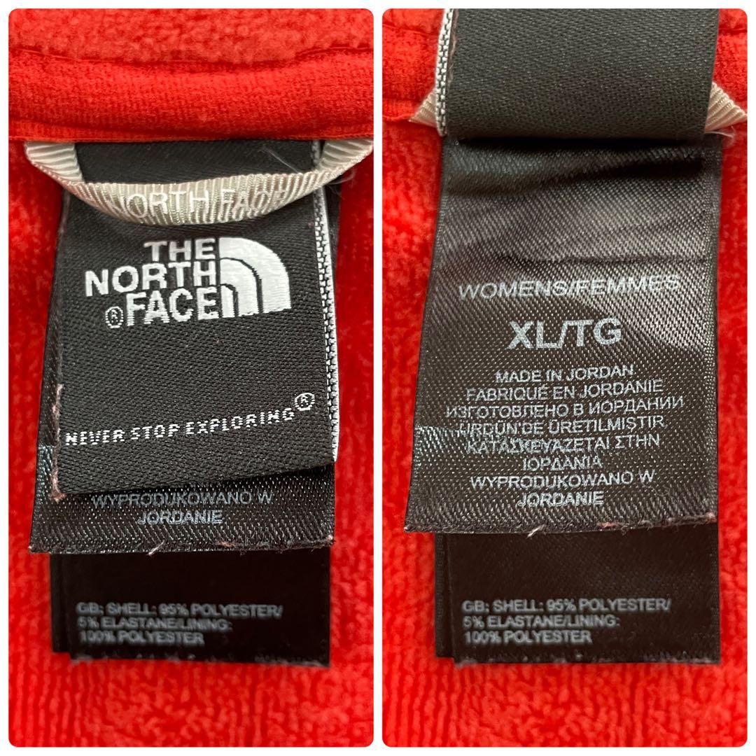 【美品】THE NORTH FACE フリースジャケット XLサイズ レッド