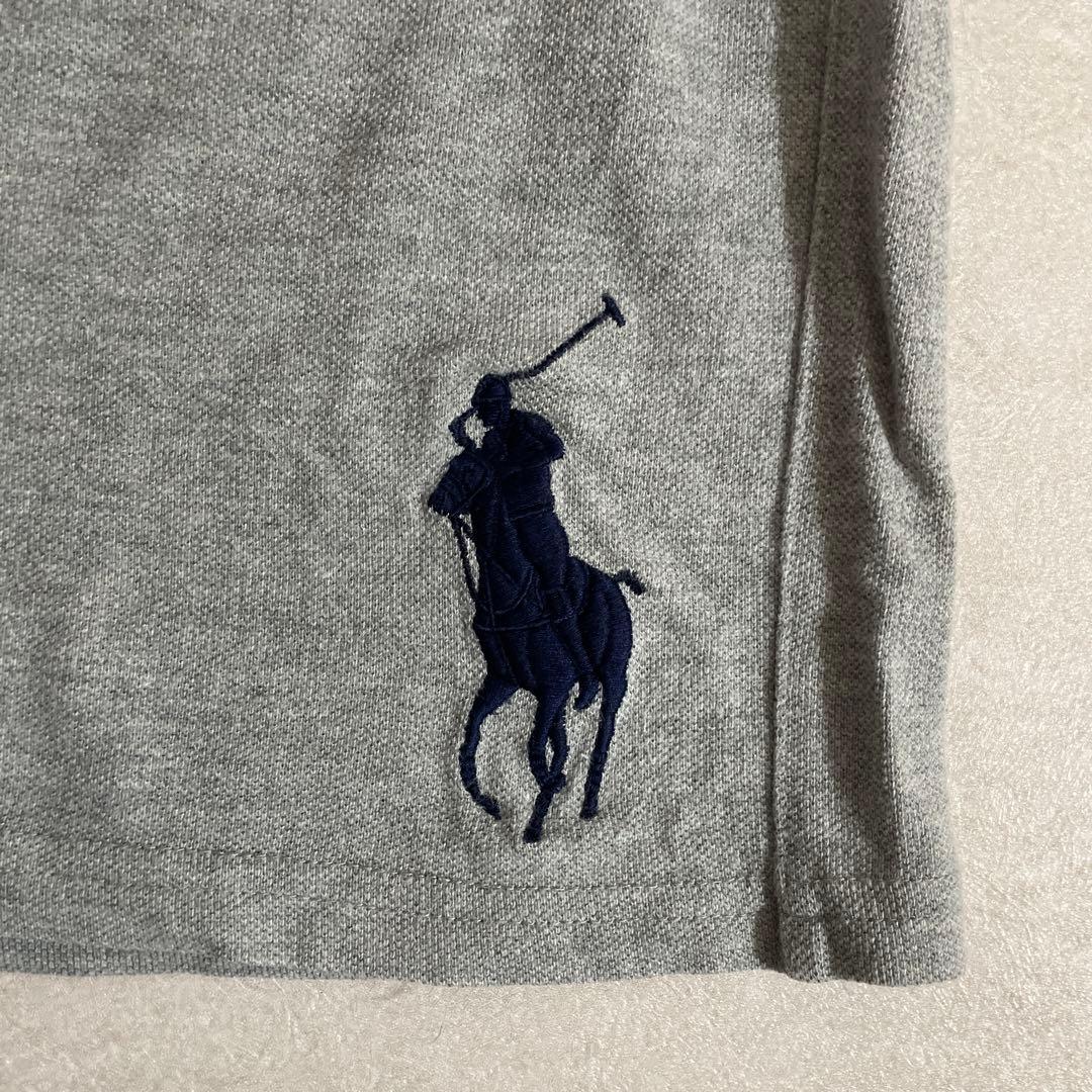 【美品】POLO RALPH LAUREN ハーフパンツ ビックポニー グレー