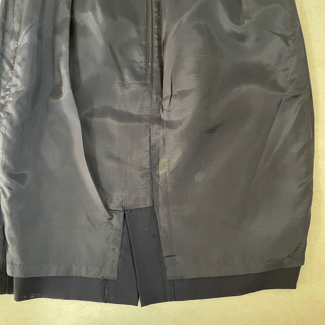 90s BURBERRYS オールド 膝丈スカート サイズ9 ブラック