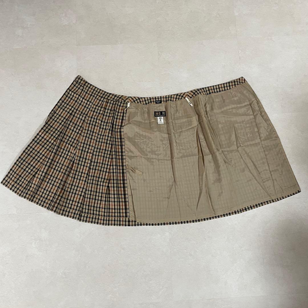 【美品】DAKS LONDON プリーツロングスカート 61-89 チェック柄