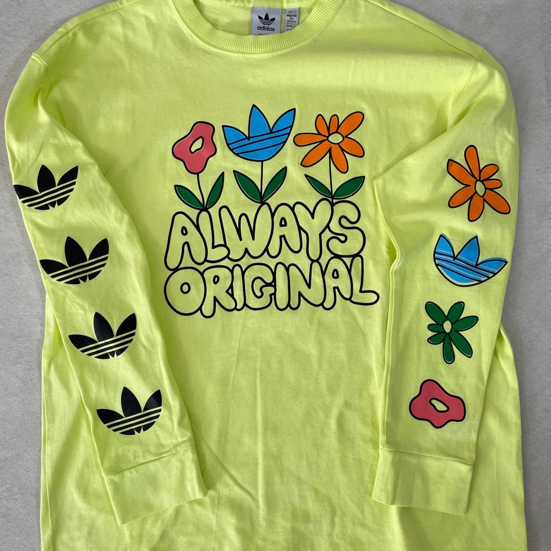古着 adidas Originals 長袖Tシャツ グラフィックプリント M