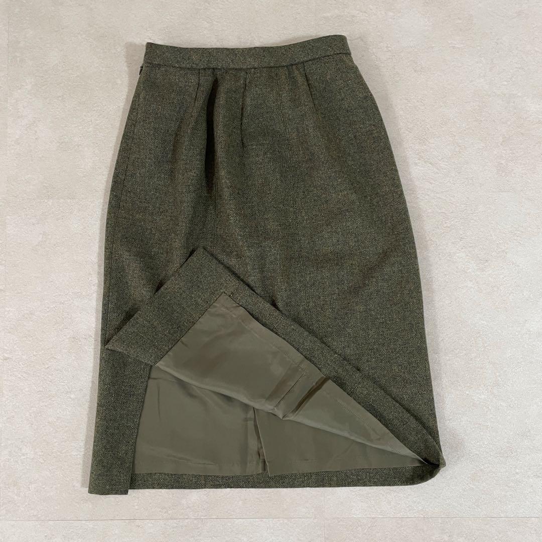 【美品】Leilian セットアップ SIZE 9 (M相当) カーキ