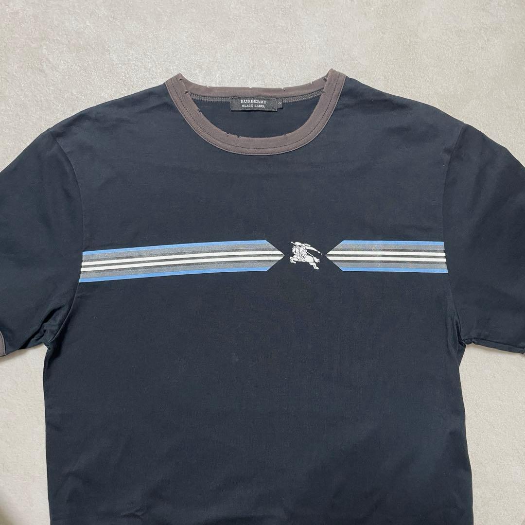 【美品】BURBERRY BLACK LABEL 半袖Tシャツ SIZE 2