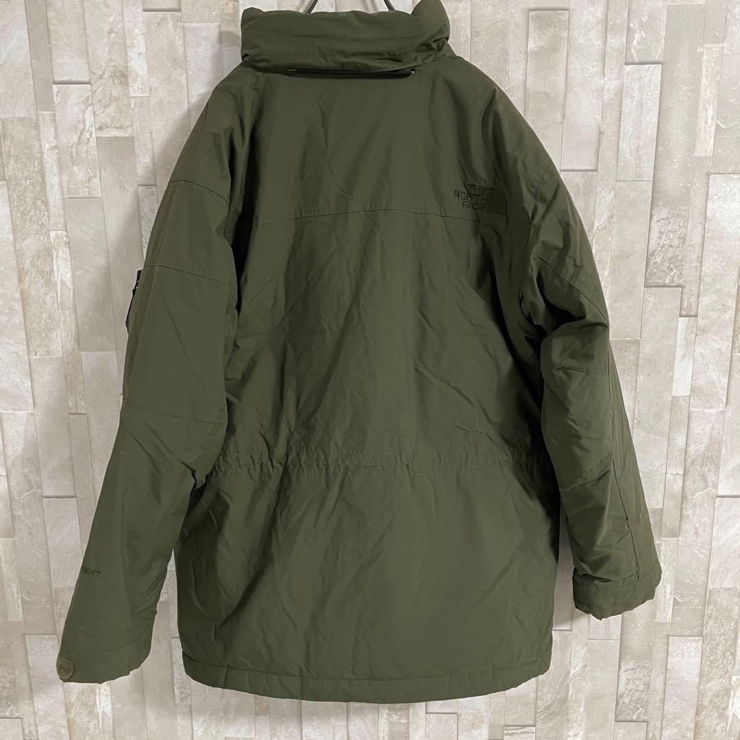古着 THE NORTH FACE ダウンジャケット HYVENT カーキ L