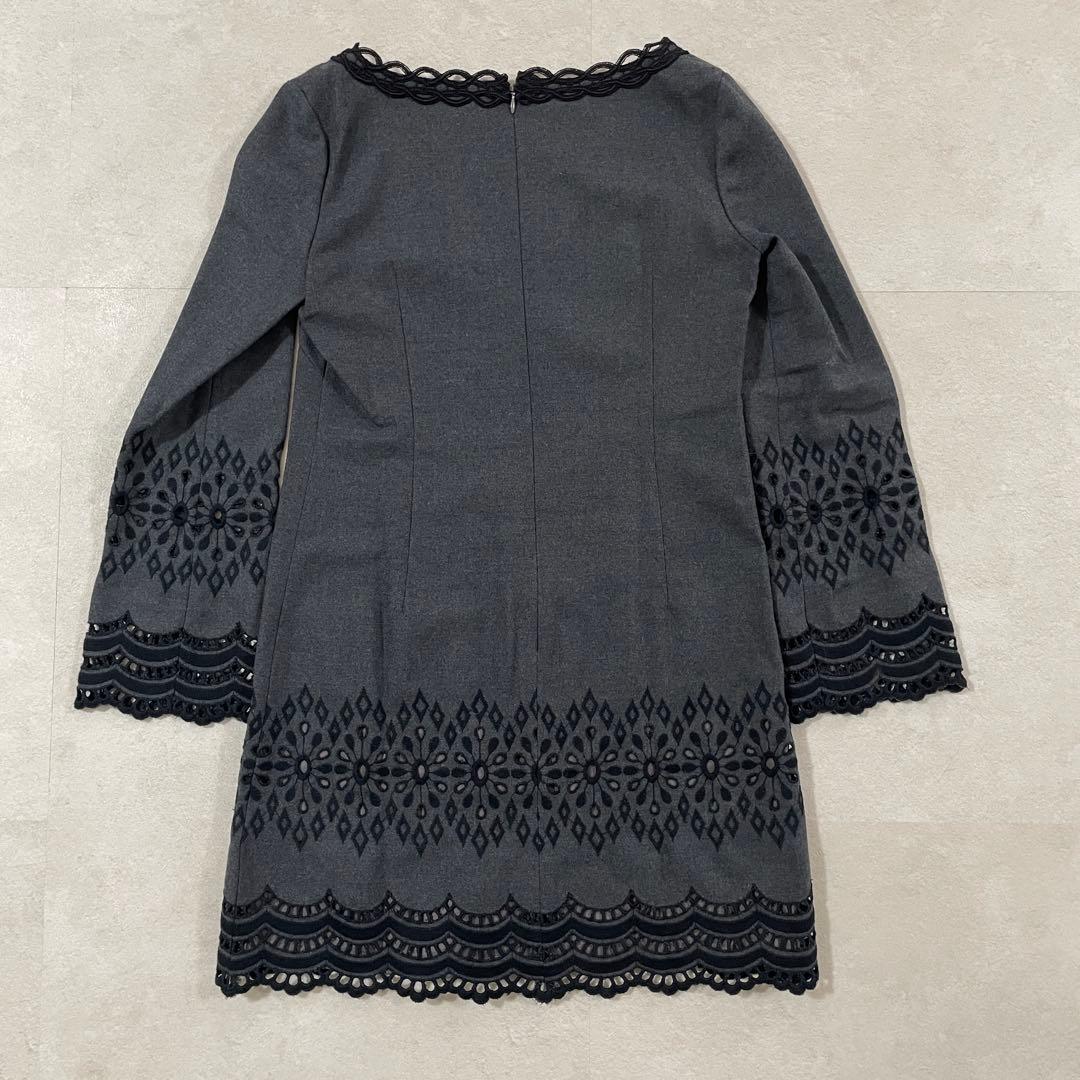 【美品】GRACE CONTINENTAL 長袖ワンピース 日本製 サイズ36