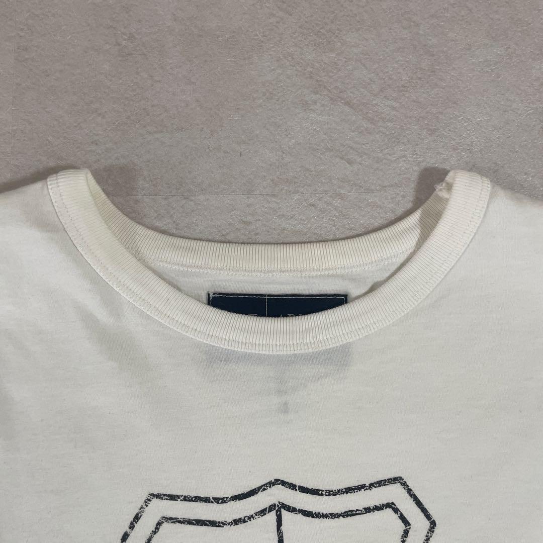 古着 ARMANI JEANS 半袖Tシャツ ロゴプリント サイズ8 ホワイト