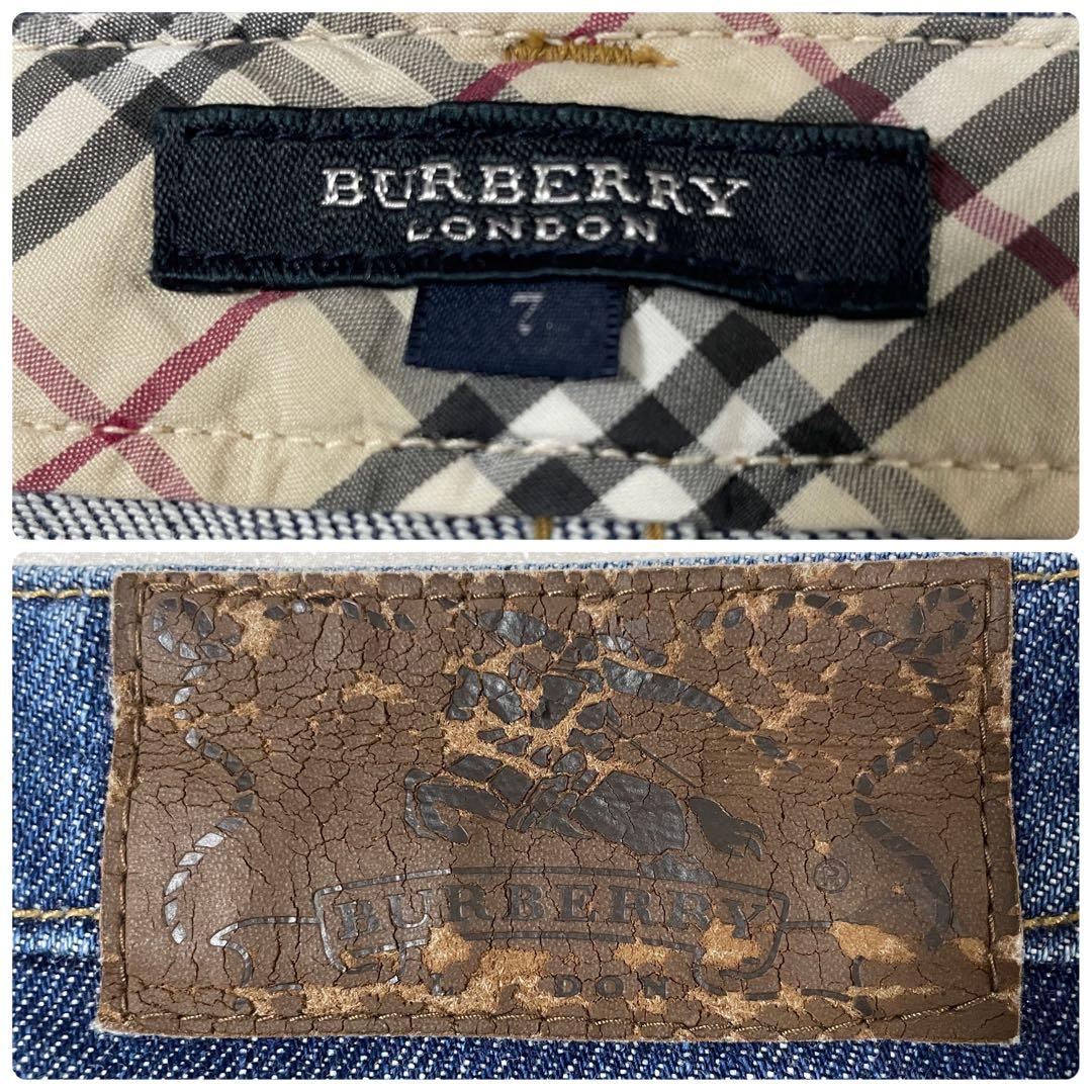 古着 BURBERRY LONDON デニム バーバリーチェック サイズ7