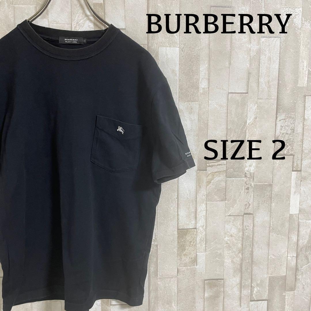 【美品】BURBERRY BLACK LABEL半袖Tシャツ サイズ2