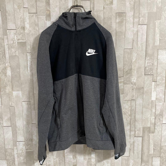 古着 NIKE ナイキ フルジップパーカー サイズM バイカラー