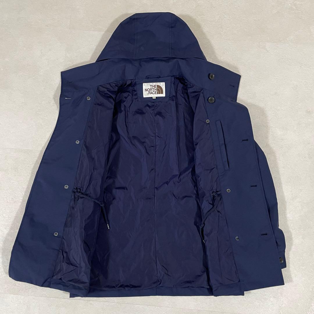古着 ザノースフェイス トレンチコート HYVENT ホワイトレーベル L 紺
