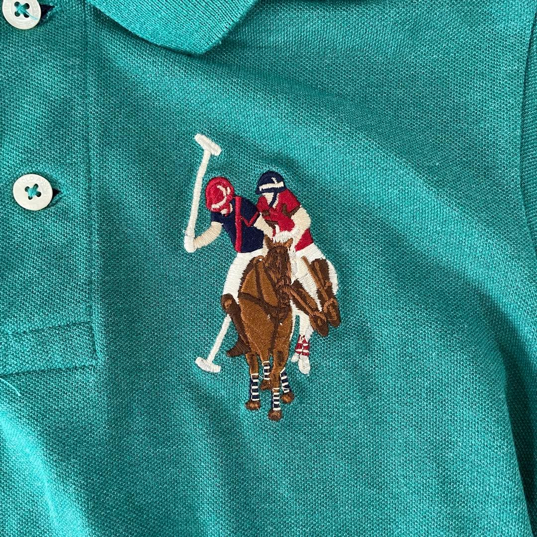 【美品】U.S. POLO ASSN. 半袖ポロシャツ サイズXS グリーン