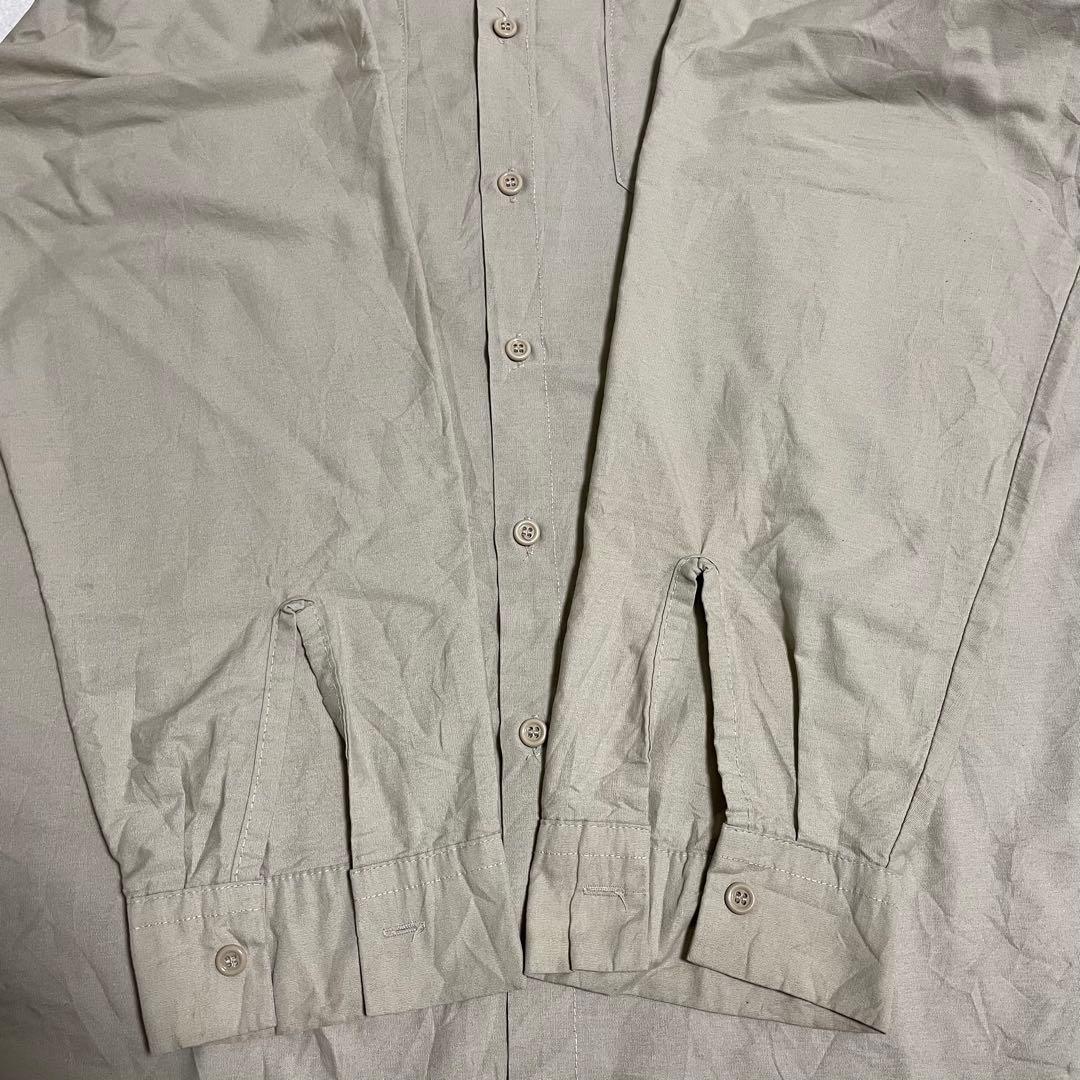 G&K SERVICES 長袖ワークシャツ XLサイズ ブラウン