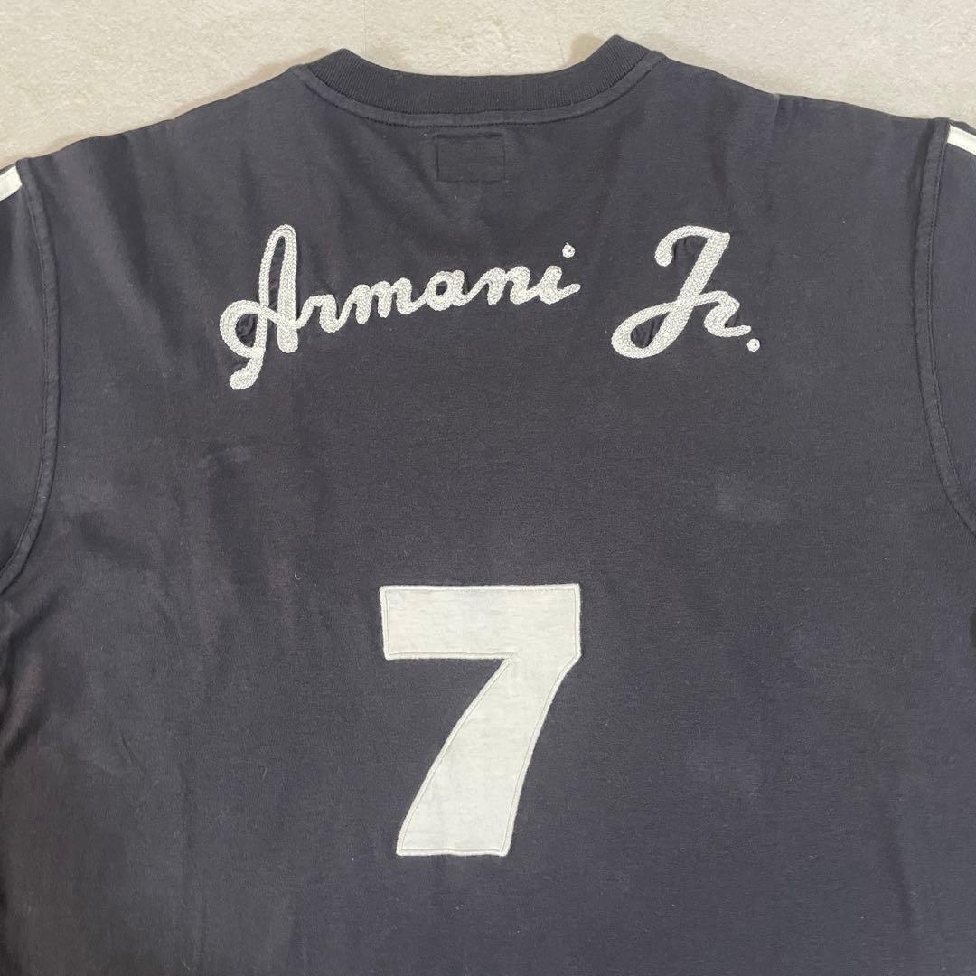 古着 ARMANI JUNIOR 長袖Tシャツ バックプリント イタリア製