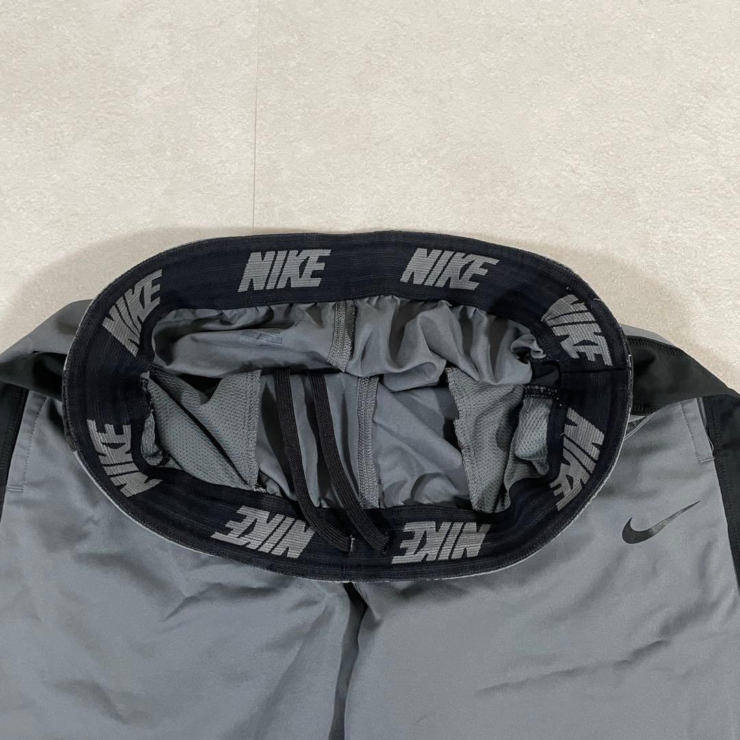 【美品】NIKE ハーフパンツ ロゴプリント サイズL グレー