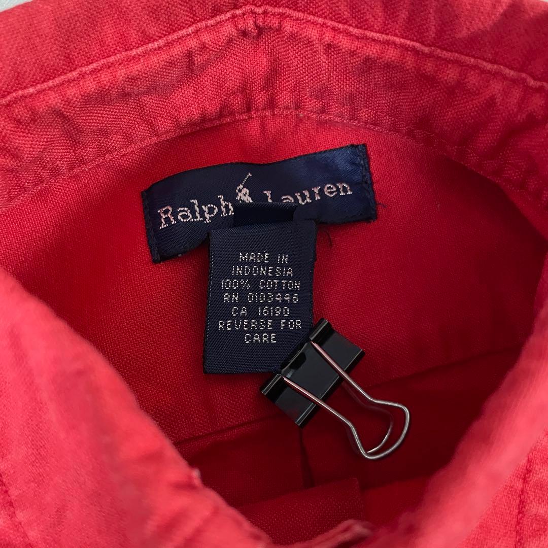 【美品】90s POLO RALPH LAUREN 長袖シャツ ポニー 5