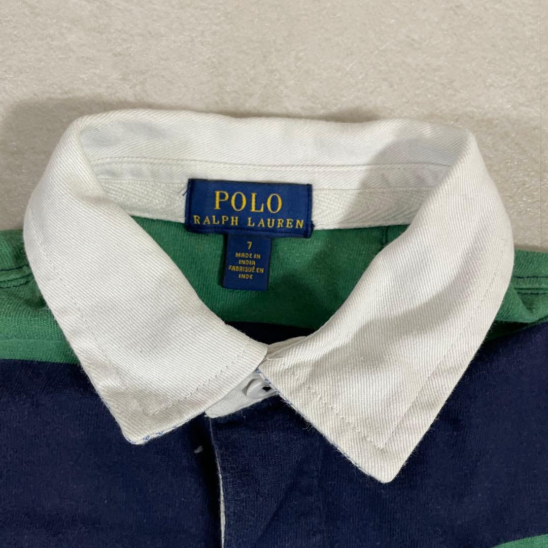 【美品】POLO RALPH LAUREN 長袖ポロシャツ 7 ポニー刺繍