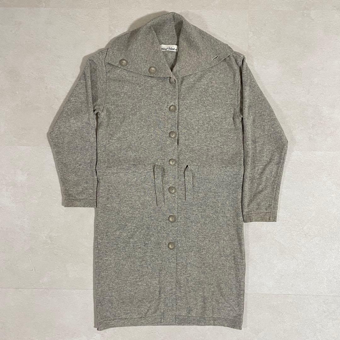 古着 miss chloé ロングニット サイズ40 グレー