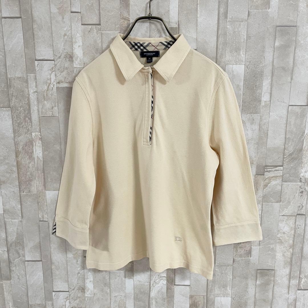 古着 BURBERRY LONDON ポロシャツ ロゴ刺繍 バーバリーチェック
