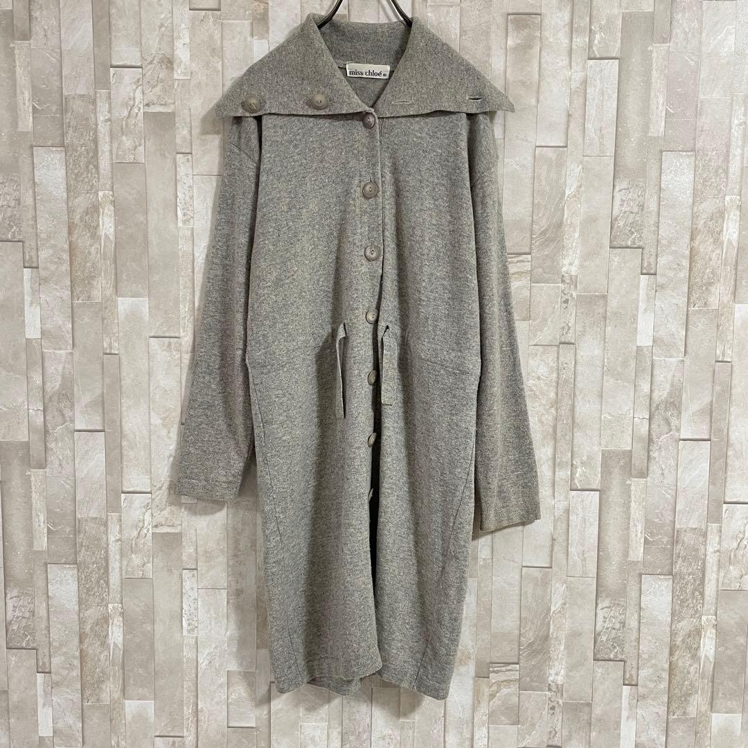 古着 miss chloé ロングニット サイズ40 グレー
