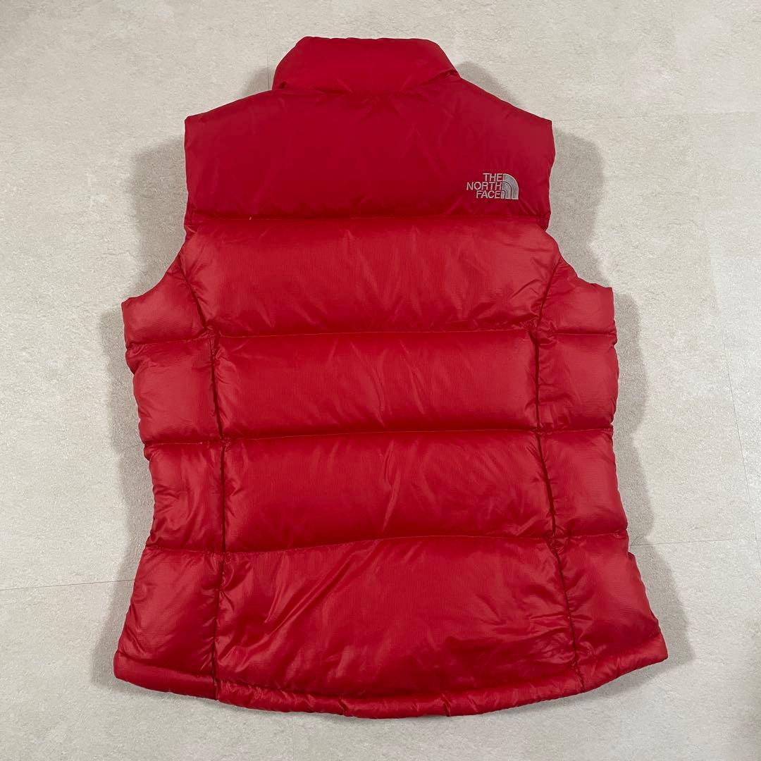 古着 THE NORTH FACE 700ヌプシ ダウンベスト85(M) 赤色