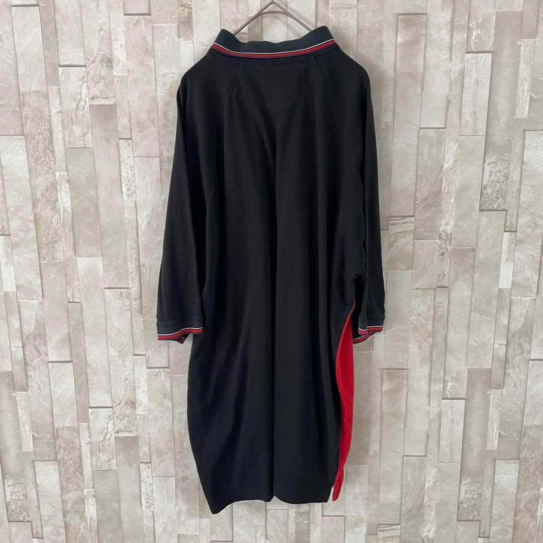 【美品】USA古着 HARTWELL SPORTS 半袖ポロシャツ XL 黒/赤