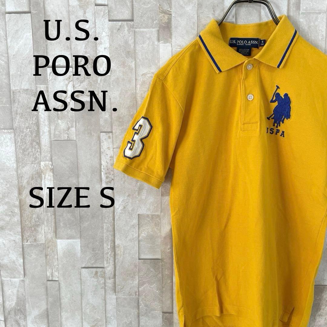 【美品】U.S. POLO ASSN. 半袖ポロシャツ サイズS イエロー