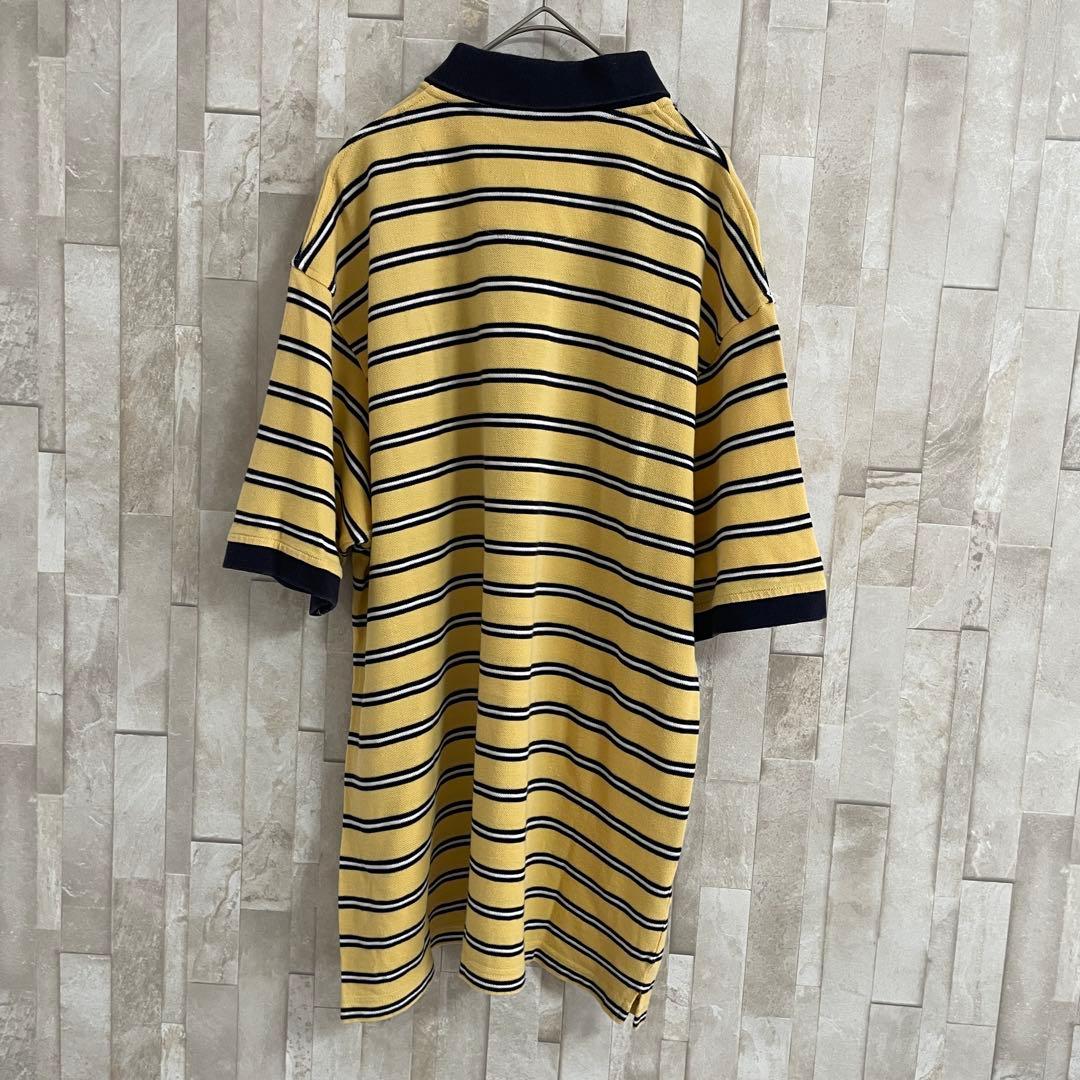 90s POLO RALPH LAUREN ポニー刺繍 半袖ポロシャツ ボーダー