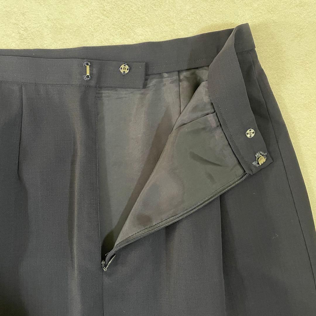 90s BURBERRYS オールド 膝丈スカート サイズ9 ブラック