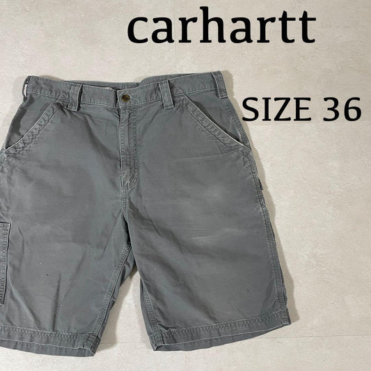 古着 carhartt ハーフパンツ サイズ36 グレー