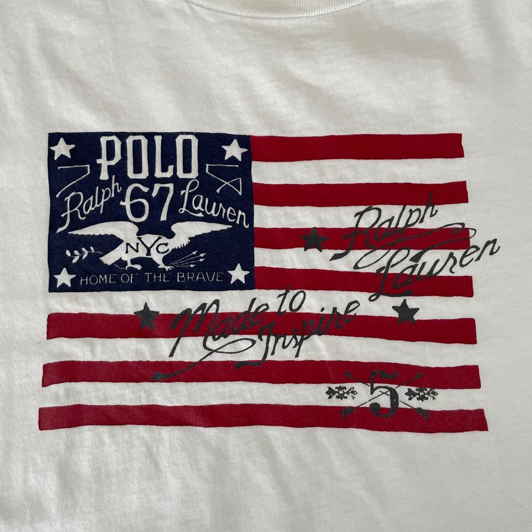 【美品】POLO RALPH LAUREN 半袖Tシャツ 160 ホワイト