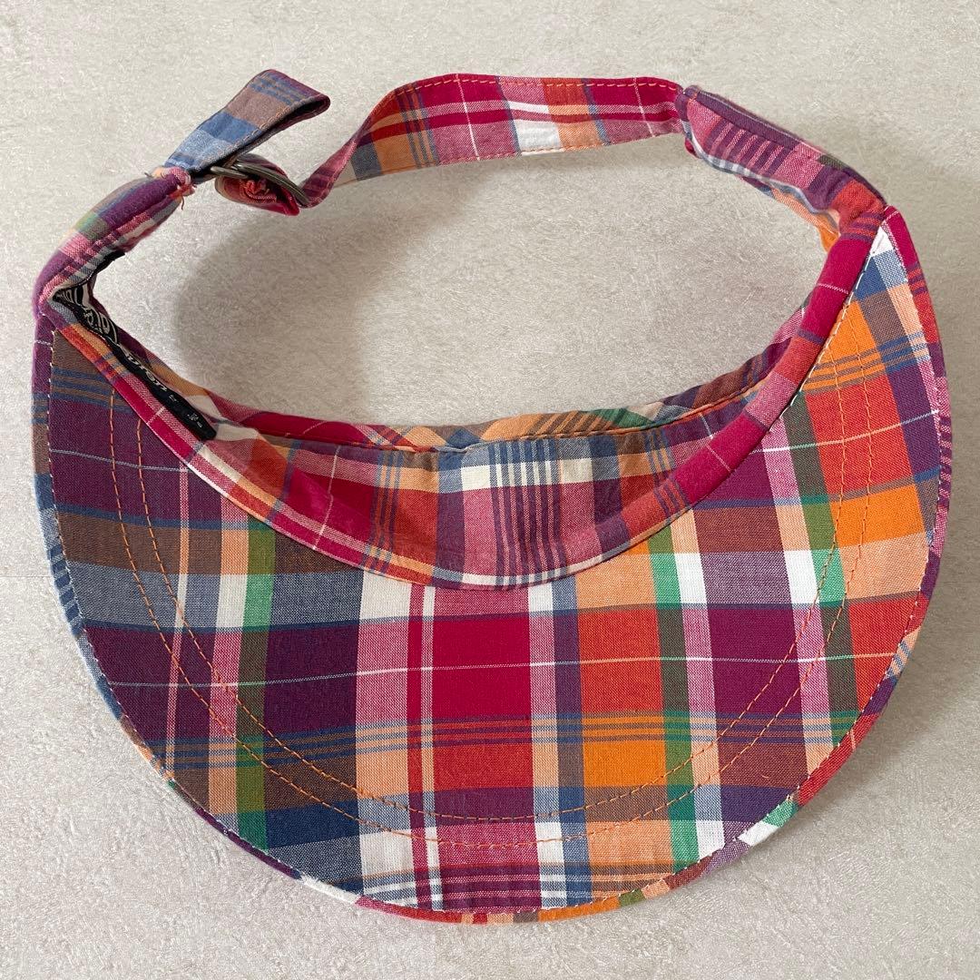 【美品】90s POLO RALPH LAUREN サンバイザー チェック柄