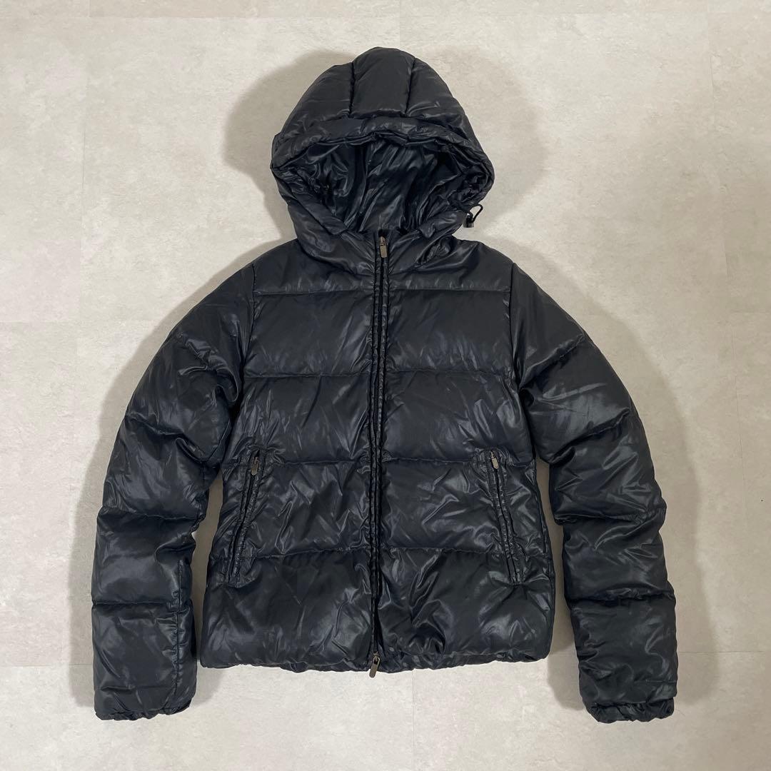 【美品】 DUVETICA ダウンジャケット フード付 ブラック サイズ40