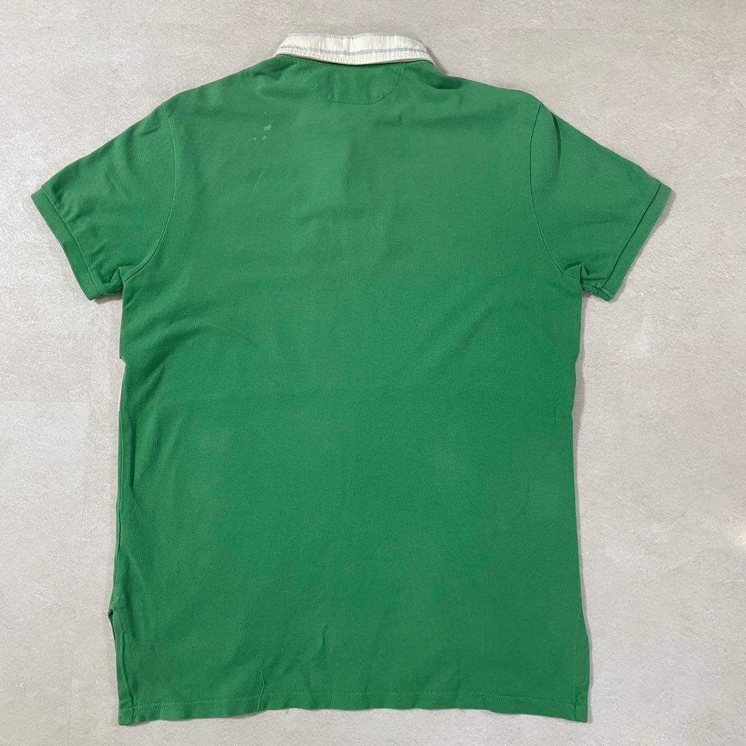 90s POLO RALPH LAUREN ポロシャツ L グリーン/ピンク