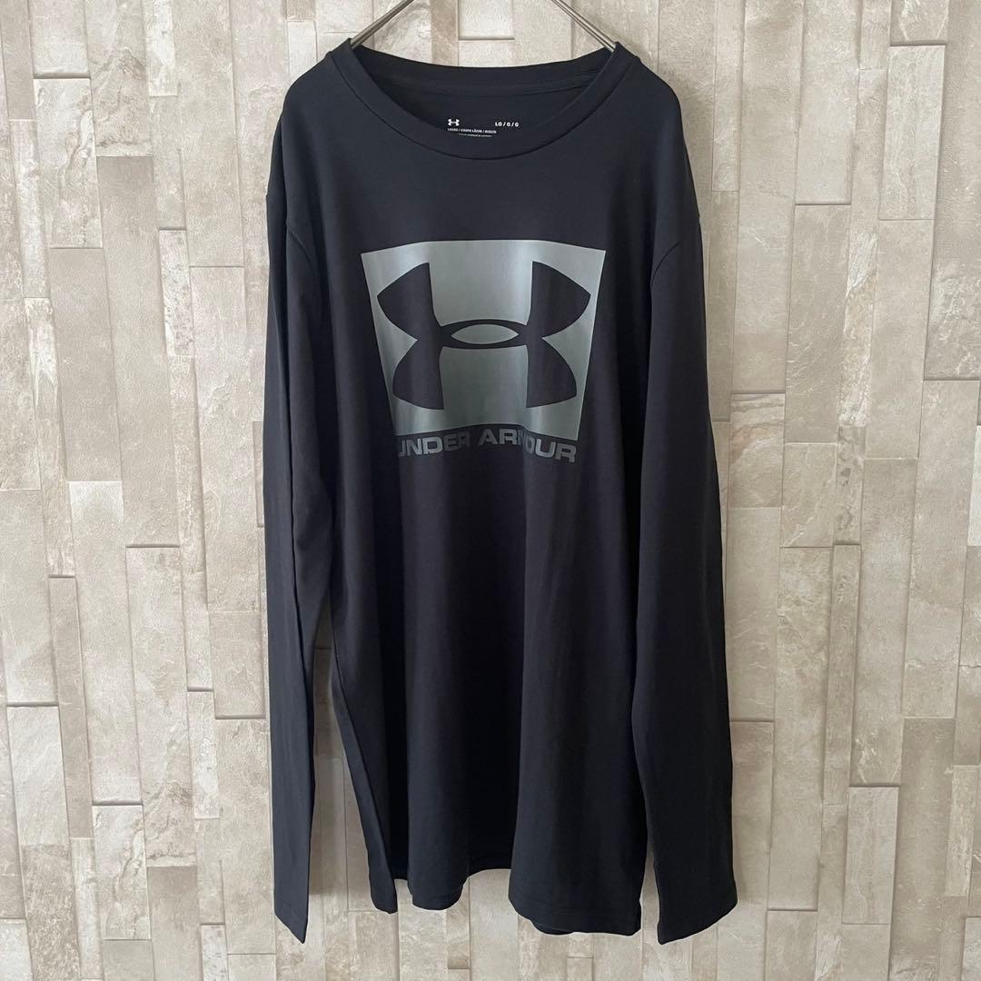 【美品】古着 UNDER ARMOUR 長袖Tシャツ Lサイズ ブラック