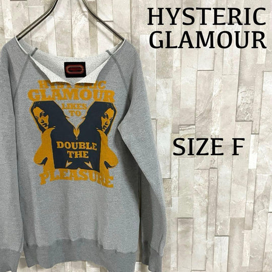 90s HYSTERIC GLAMOUR スウェットシャツ ビッグプリント