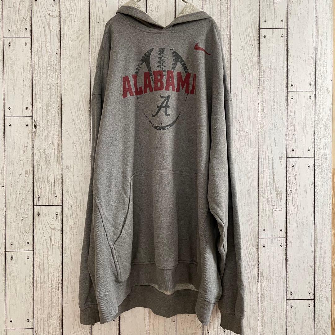 【美品】USA古着 NIKE ナイキ カレッジパーカー グレー アラバマ大学