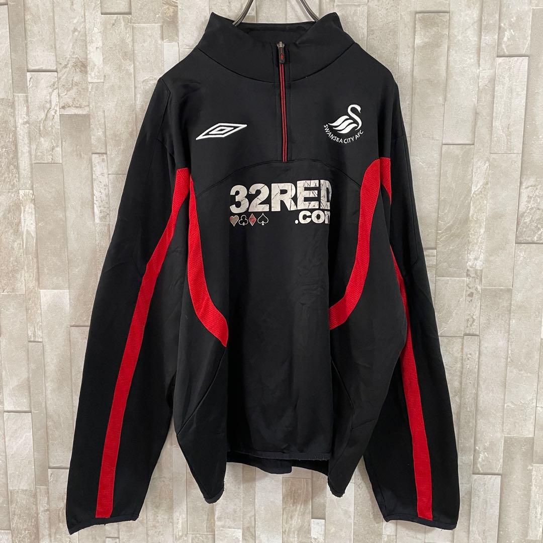 古着 UMBRO ピステ スウォンジーシティAFC サイズL ブラック